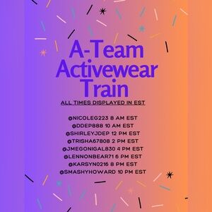 Join us for the A-Team Activewear Train 2/7